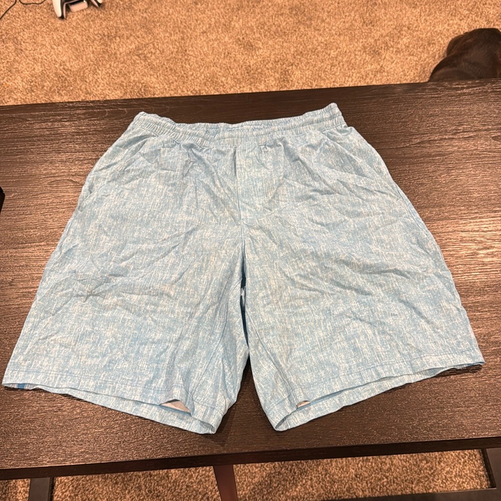 Lululemon Men’s Medium Pace Breaker Lined 9” Light Heathered Blue
